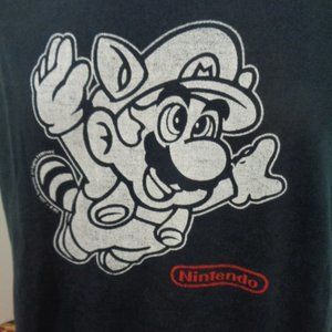 Nintendo Mario Bros SS Black Mens Tee XL